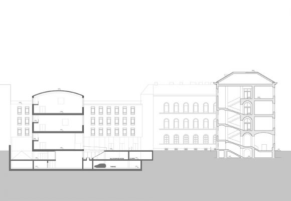 2012 Open Competition Extension of a Secondary School in Lessinggasse, Vienna